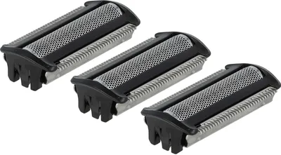 Produktbild von vhbw 3x Ersatz-Scherköpfe kompatibel mit Philips TT2021/36, TT2021/50, TT2021/34, TT2021/35, TT2021/33, TT2021/32 Elektrorasierer, Schwarz Silber