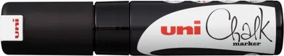 Image de marqueur craie uni-ball Chalk PWE-8K, noir, pointe biseautée