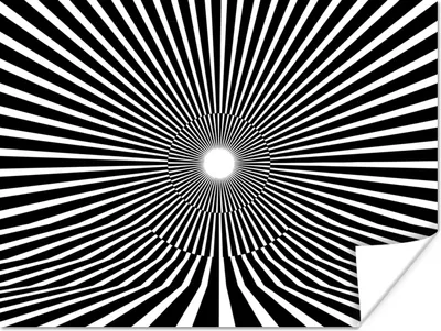 Produktbild von MuchoWow® Poster Optische Täuschung Sonnenstrahlen 120x90 cm - Wandbild
