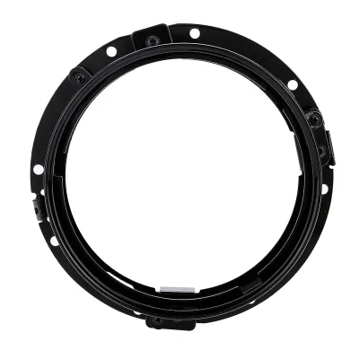 Immagine prodotto di staffa di montaggio ad anello per fari auto da 7 pollici per Jeep Wrangler (nero)