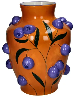 Produktbild von Fruchtvase mit Blaubeer Muster