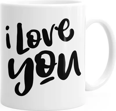 Produktbild von Kaffee-Tasse Ich liebe Dich I love You Liebe Love Geschenk Frau Freundin Mann Freund MoonWorks® weiß unisize