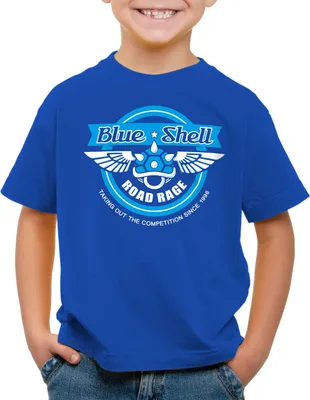 Produktbild von style3 Blue Shell Kart Kinder T-Shirt videospiel konsole mario