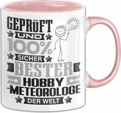 Produktbild von Hobbymeteorologe Geschenk Lustiger Spruch für Hobbymeteorologe Geschenkidee Bester Hobbymeteorologe Der Welt (Rosa)