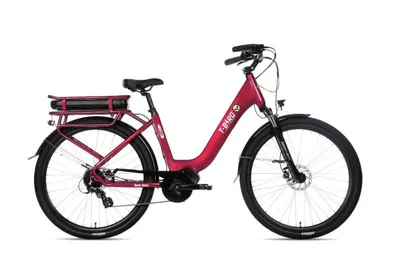 Produktbild von 28 Zoll City E-Bike Tiefeinsteiger, 36 V 10 Ah Akku, Mittelmotor, 8-Gang-Schaltung, hydraulische Scheibenbremsen, LCD und Gepäckträger