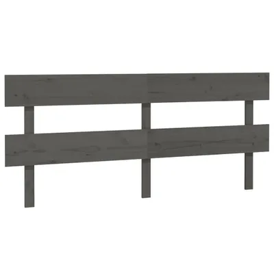 Obrázok produktu pre vidaXL Čelo postele sivé 204x3x81 cm Masívne borovicové drevo