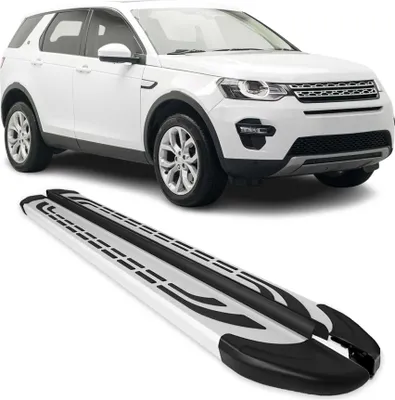 Image de Marchepieds Latéraux pour Land Rover Discovery Sport L550 2014-2020 Alu Gris 2x