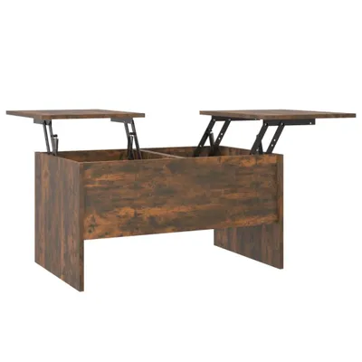 Zdjęcie produktu dla vidaXL Stolik kawowy dąb wędzony 80x50x42,5 cm materiał drewnopochodny