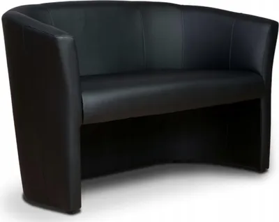 Produktbild von Geronimo | 2-Sitzer-Sofa - Schwarz - 123x79x69 cm B/H/T - Sitzmöbel - Kunstleder - CAFE