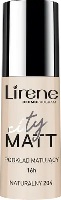 Image de Lirene City Fond de teint liquide matifiant 204 Naturel Fond de teint liquide matifiant 30 ml