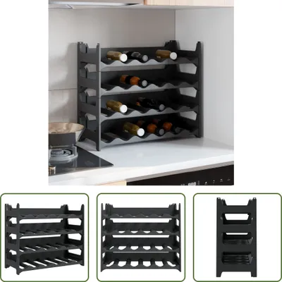 Obrázok produktu pre The Living Store Stojan na víno na 24 fliaš PP Stohovateľný