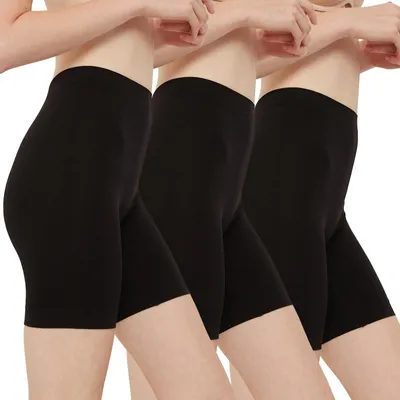 Immagine prodotto di Omgoods - Leggings corti a vita alta per donna - Confezione da 3