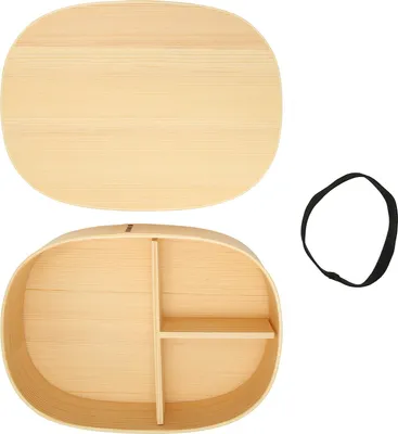 Obrázek produktu pro Oběd Box Přenosný japonský styl Jednovrstvý dřevěný kontejner na potraviny Sushi Tas