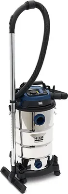 Immagine prodotto di Aspirapolvere industriale 1600w, per camino con doppio sistema di filtri, per camino mangiacenere, a secco umido con serbatoio da 40 litri, argento, aspiratore industriale a filo, compatto e silenzioso Hbm