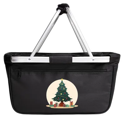 Produktbild von Huuraa Einkaufskorb Weihnachtsbaum Tannenbaum 20 Liter Black faltbarer Tragekorb Geschenkidee