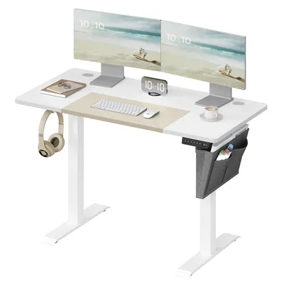 Produktbild von SONGMICS Höhenverstellbarer Schreibtisch elektrisch 120cm mit 4 Höhen
