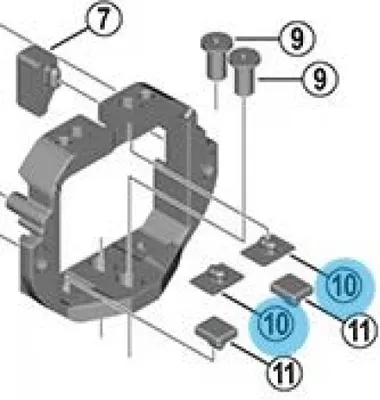 Image de Caoutchouc SHIMANO (B) pour unité de fixation inférieure BM-E8030/BM-E8031 - 2 g, pièce de rechange...