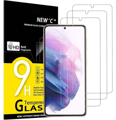 Produktbild von Panzerglas für Samsung Galaxy S21 5G (6,2 Zoll) 3 Stück Kratzfest 9H HD 0,26mm
