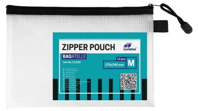 Produktbild von LEVIATAN 12er Set A5 Zip-Beutel Reisetasche Transparente Reißverschlusstaschen Reißverschluss Dokumententaschen Wasserdichte Bag Lagerung von Schrein, Kosmetikwaren