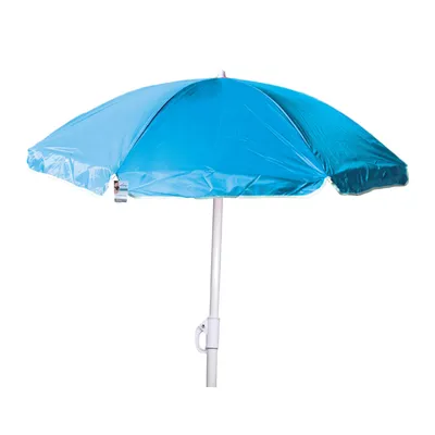 Produktbild von Nylon Sonnenschirm Ø 1,8 m Garten Balkon Strand Schirm UV20+ knickbar blau