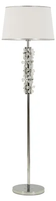Obrázok produktu pre Kovová stojacia lampa s kvetmi zo živice ø 45x157 cm