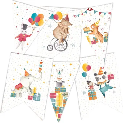 Obrázok produktu pre Papierový banner / výsek Happy Birthday - P13