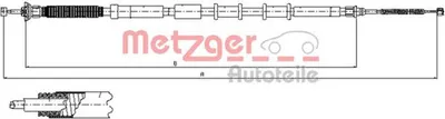 Produktbild von METZGER Handbremsseil Seilzug Feststellbremse für FIAT GRANDE PUNTO (199) Hinten Links 12.0717