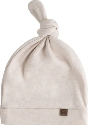 Produktbild von Baby's Only Knotenmütze Melange - Warm Linen - 3-6 Monate - 100% Baumwolle
