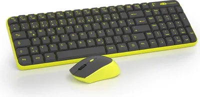 Produktbild von V610 Gaming Tastatur-Maus-Kombination [DE-Layout] Wireless-Tastatur Vollständige Funktionen, Soft Click, ergonomisches Design