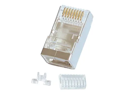 Productafbeelding van Lindy - Netwerkkabel - RJ-45 (mannelijk) - STP - CAT 6 - met kabel (verpakking met 10 stuks)