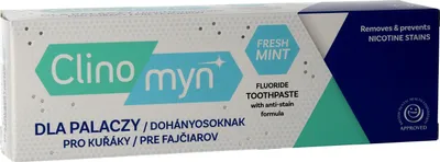 A product shot of a toothpaste box.