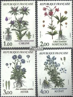 Produktbild von Briefmarken Frankreich 1983 Mi 2392-2395 (kompl.Ausg.) postfrisch Blumen