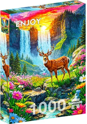Image de Puzzle 1000 pièces Enjoy – Paradis des Cerfs