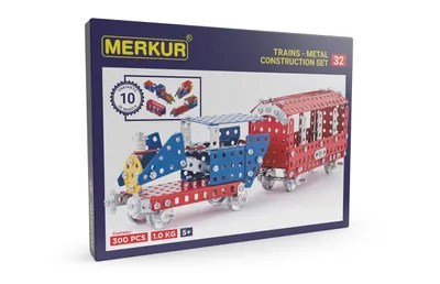 Obrázek produktu pro Merkur 032 Železniční modely, 300 dílů, 10 modelů