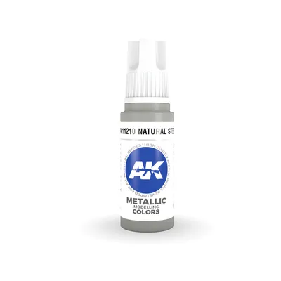 Produktbild von AK Interactive AK11210 - Natural Steel 17ml - Neu