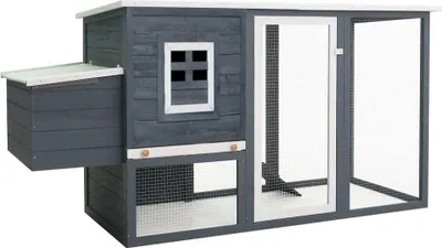 Obrázok produktu pre The Living Store Záhradný kurník s 1 hniezdom pre nosnice Sivé drevo