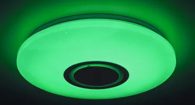Zdjęcie produktu dla Plafon RGB z głośnikiem 40 cm LED 24W biały okrągły Rodion 3509 Rabalux