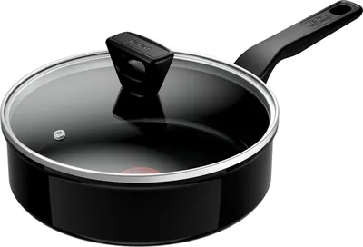 Produktbild von Tefal Renew Black C43232, Rund, Allzweckpfanne, Schwarz, Keramik, Aluminium, 3,24 l
