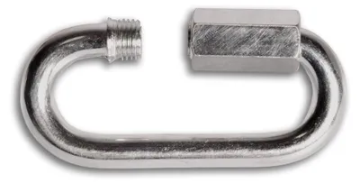 Produktbild von Verzinkter Stahl, für Ketten mit einem Durchmesser von 4 mm, 2 Stück Verbindungsglied, grau