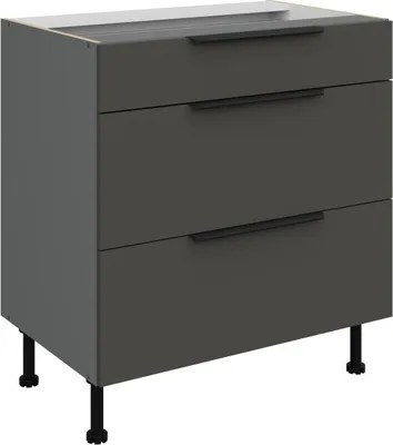 Produktbild von Unterschrank LUNARA – Breite 80 cm, Graphit/Anthrazit