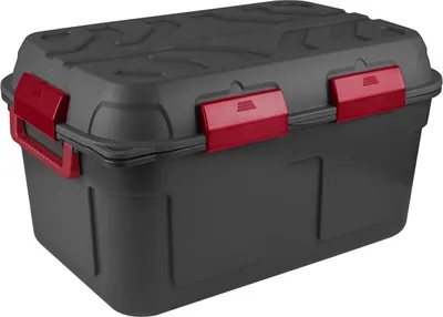 SUNWARE SAFARI schwarz - wasserdichte Aufbewahrungsbox 130 Liter - Griff - Rollen