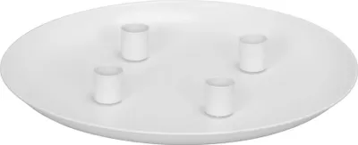 Produktbild von Kerzenteller CANDLELIGHT weiß Metall mit 4 magnetischen Kerzenhaltern Advent