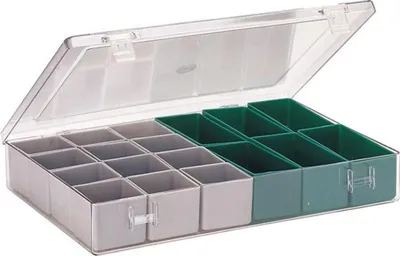 Zdjęcie produktu dla Skrzynka asortymentowa z pokrywą 307x225x50 mm typ 4.02