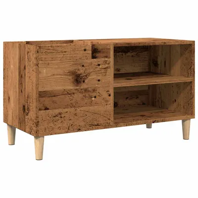 Productafbeelding van vidaXL Platenkast, look van oud hout, 84,5 x 38 x 48 cm, houtvezelplaat
