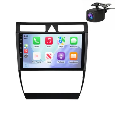 Obrázok produktu pre 9'' Android autorádio 32 GB pre Audi A6 C5 1997–2004 Carplay Android Auto navigácia Bluetooth