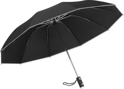 Produktbild von ASKSA Umgekehrter Regenschirm mit LED-Licht Winddichter Faltschirm 10 Rippen Automatisch öffnen schließen, Schwarz