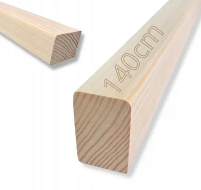 Obrázok produktu pre Zábradlie z smrekového dreva 6 x 4 x 140 cm – drevené schodiskové zábradlie