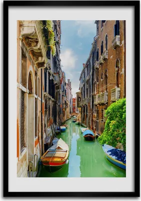 Produktbild von Bild - Bilderrahmen - 50 cm x 70 cm - MDF - Rahmen - Wandkunst Venedig Italien