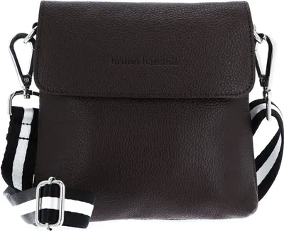 Produktbild von bruno banani Leder Schultertasche Umhängetasche Crossbody Bag Brown dunkelbraun