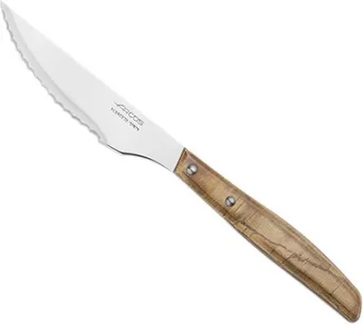 Obrázek produktu pro Sada sekáčků Arcos z červeně zbarveného lisovaného topolového dřeva a 22 cm dlouhého nože z nerezové oceli NITRUM® Celková délka